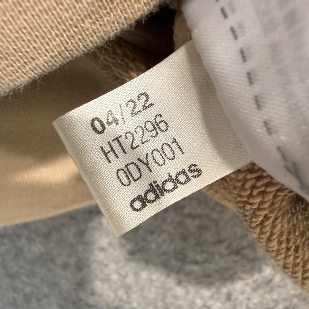 Y3 Logo Hoodie Sweatshirt Adult Small French Terry Trace Khaki *stain - Picture 13 of 14
